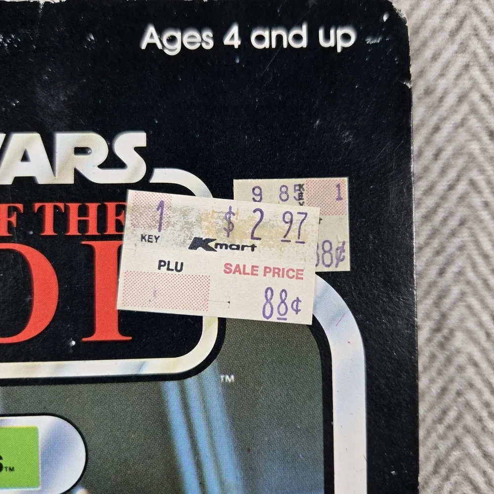 Vintage 1983 Kenner Star Wars Return/Jedi Ree-Yees 79 back w/Free Anakin Sticker